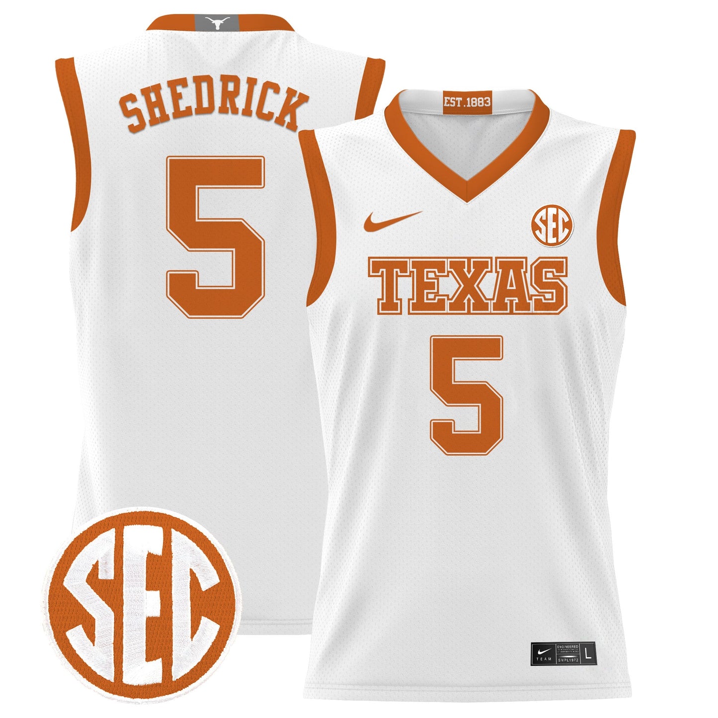 Texas Longhorns 2024 Lightweight Basketball Jersey - All Stitched