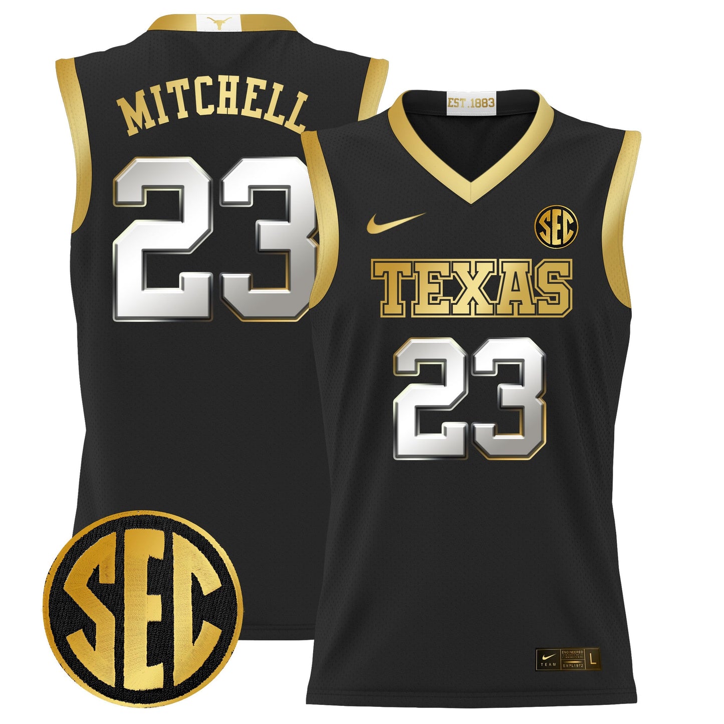 Texas Longhorns 2024 Lightweight Basketball Jersey - All Stitched