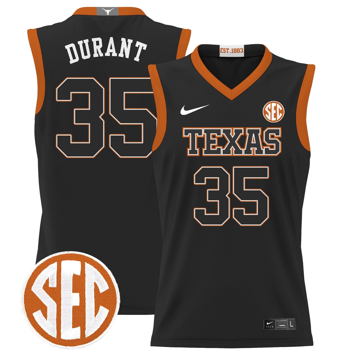 Texas Longhorns 2024 Lightweight Basketball Jersey - All Stitched