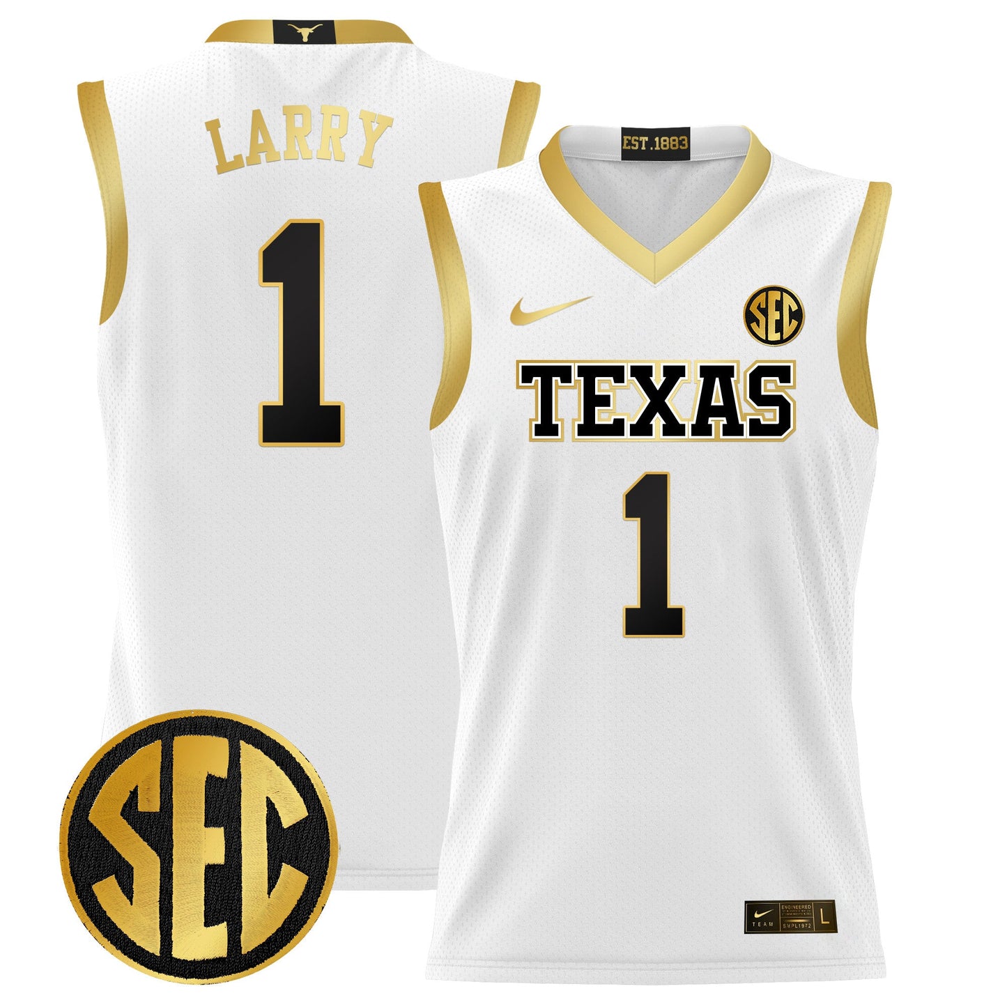 Texas Longhorns 2024 Lightweight Basketball Jersey - All Stitched