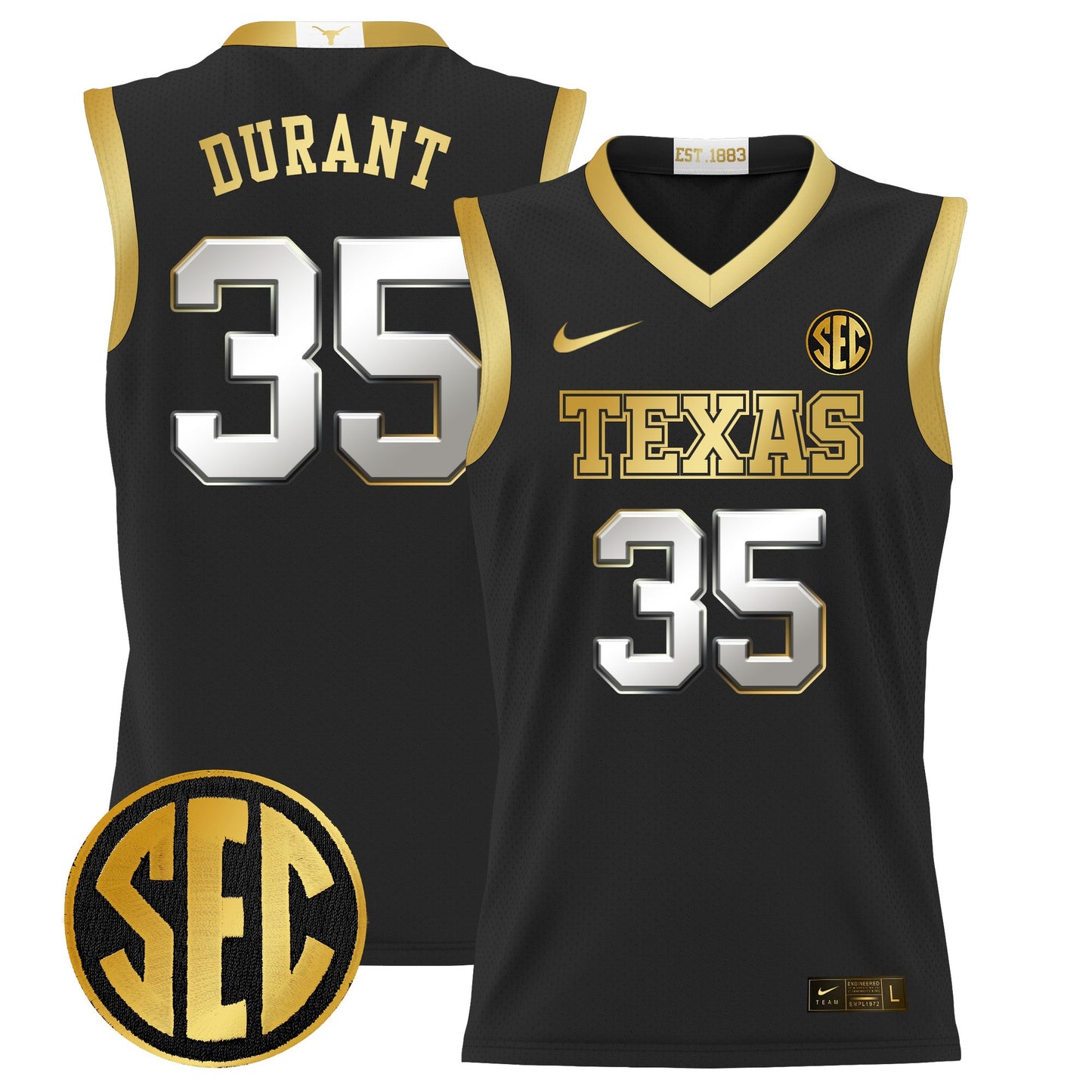 Texas Longhorns 2024 Lightweight Basketball Jersey - All Stitched