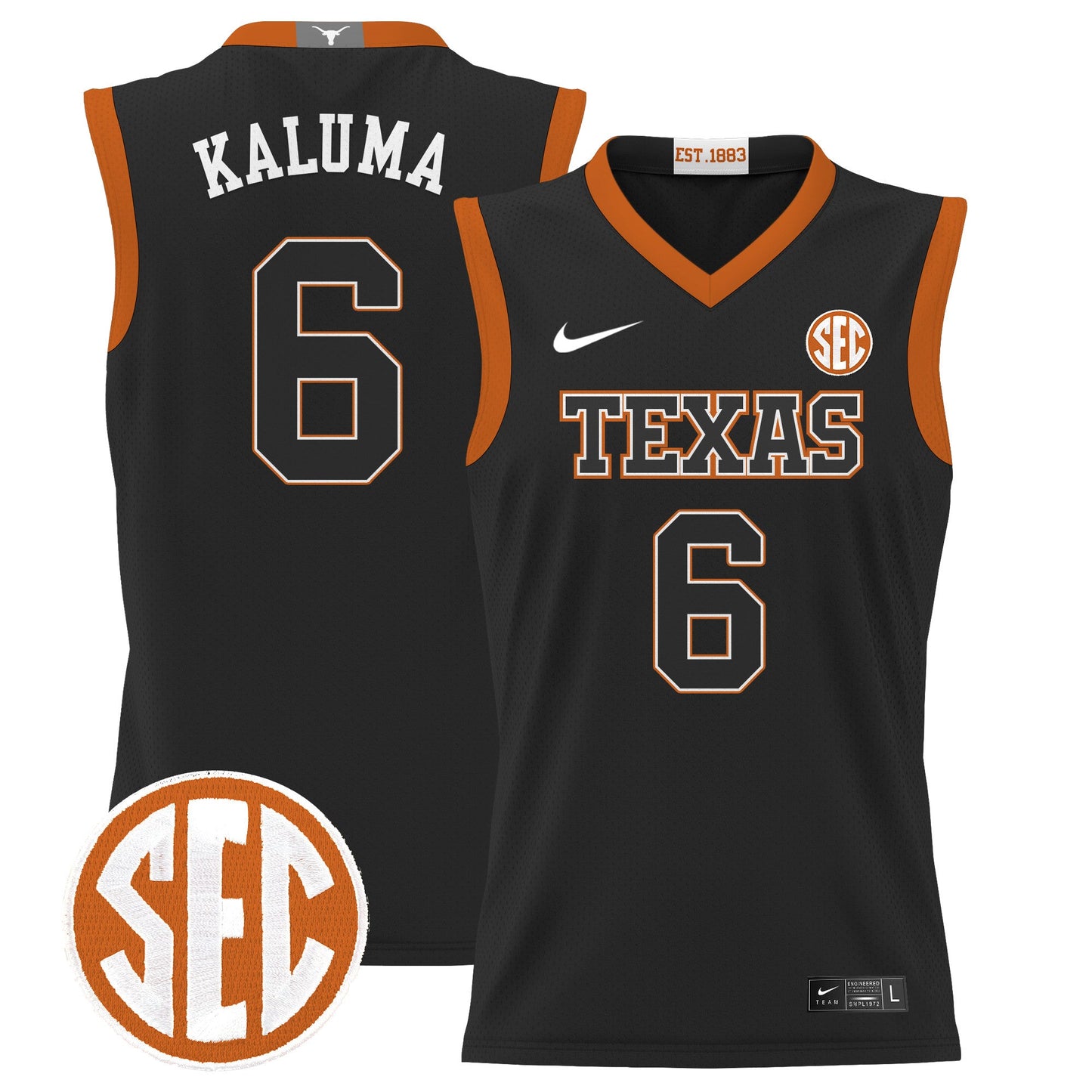 Texas Longhorns 2024 Lightweight Basketball Jersey - All Stitched