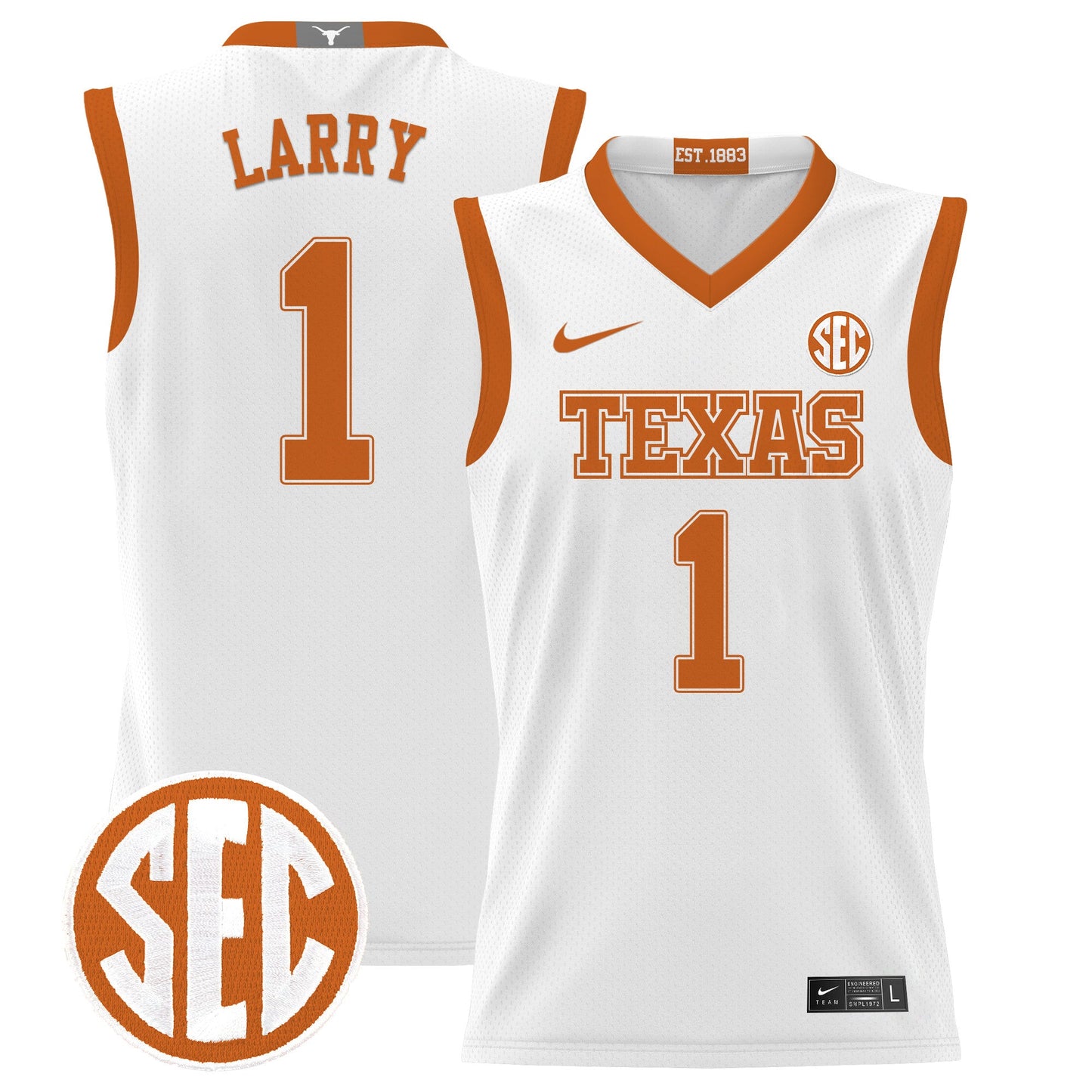 Texas Longhorns 2024 Lightweight Basketball Jersey - All Stitched