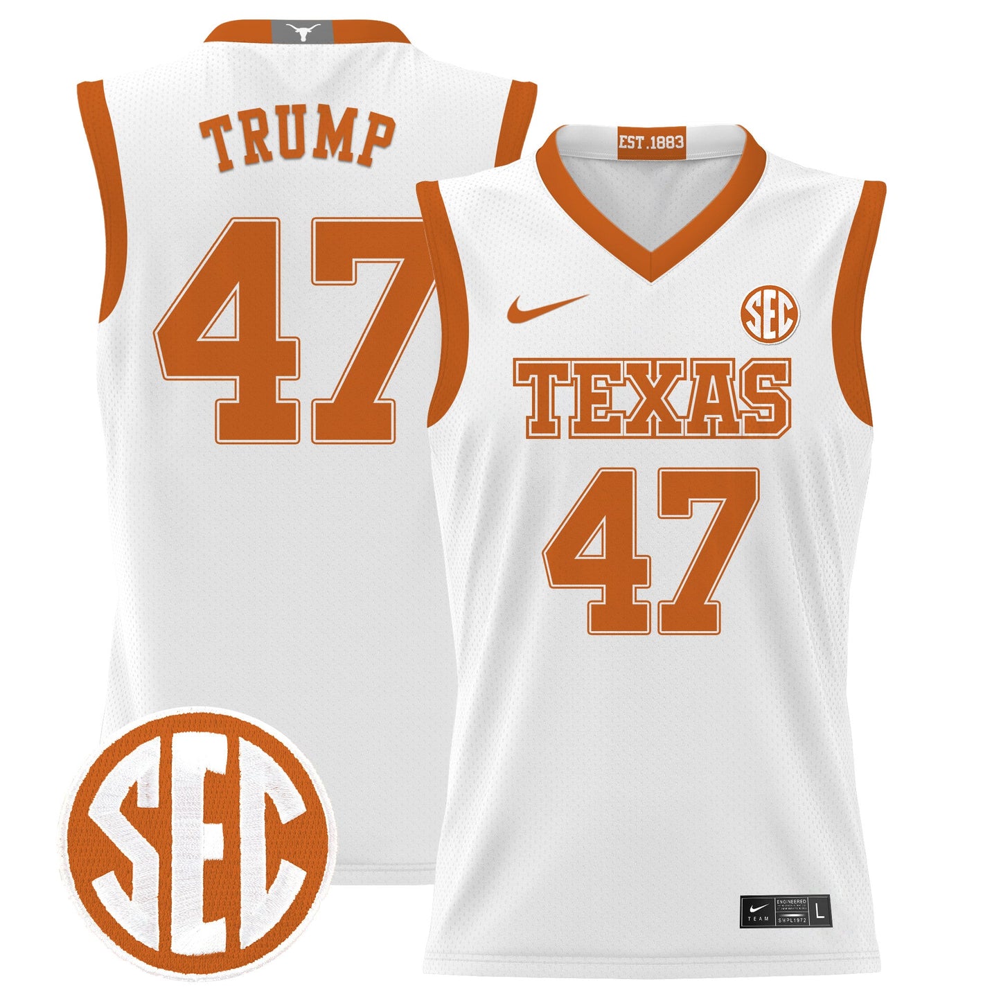 Texas Longhorns 2024 Lightweight Basketball Jersey - All Stitched