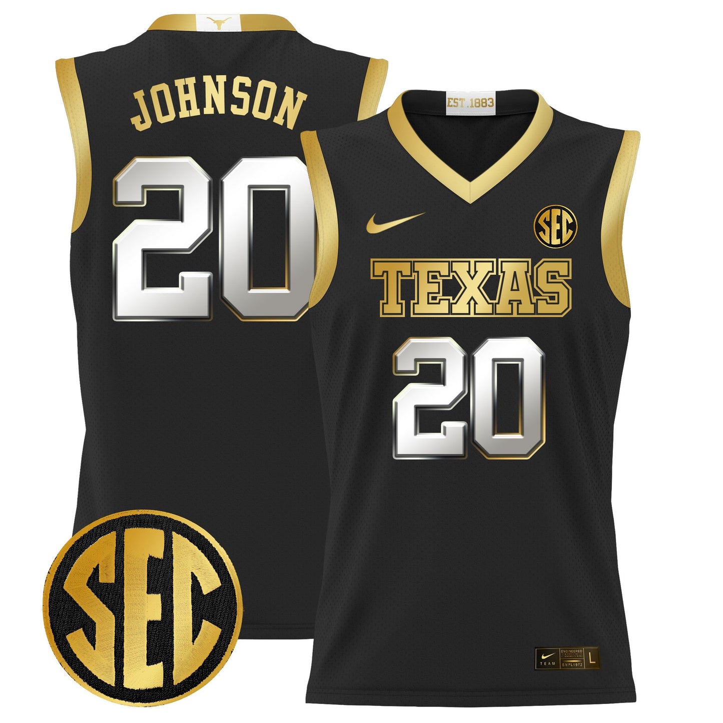 Texas Longhorns 2024 Lightweight Basketball Jersey - All Stitched