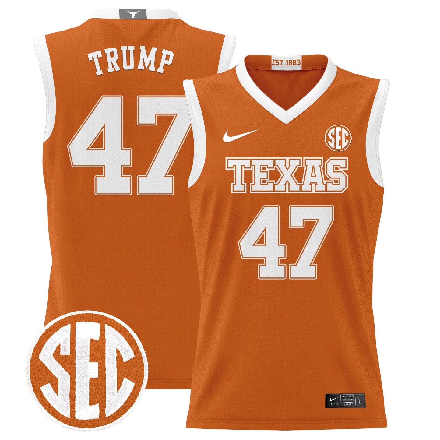 Texas Longhorns 2024 Lightweight Basketball Jersey - All Stitched