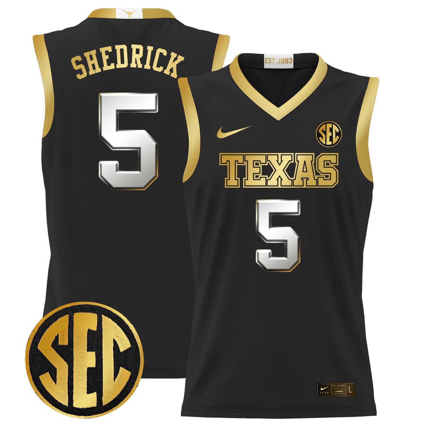 Texas Longhorns 2024 Lightweight Basketball Jersey - All Stitched