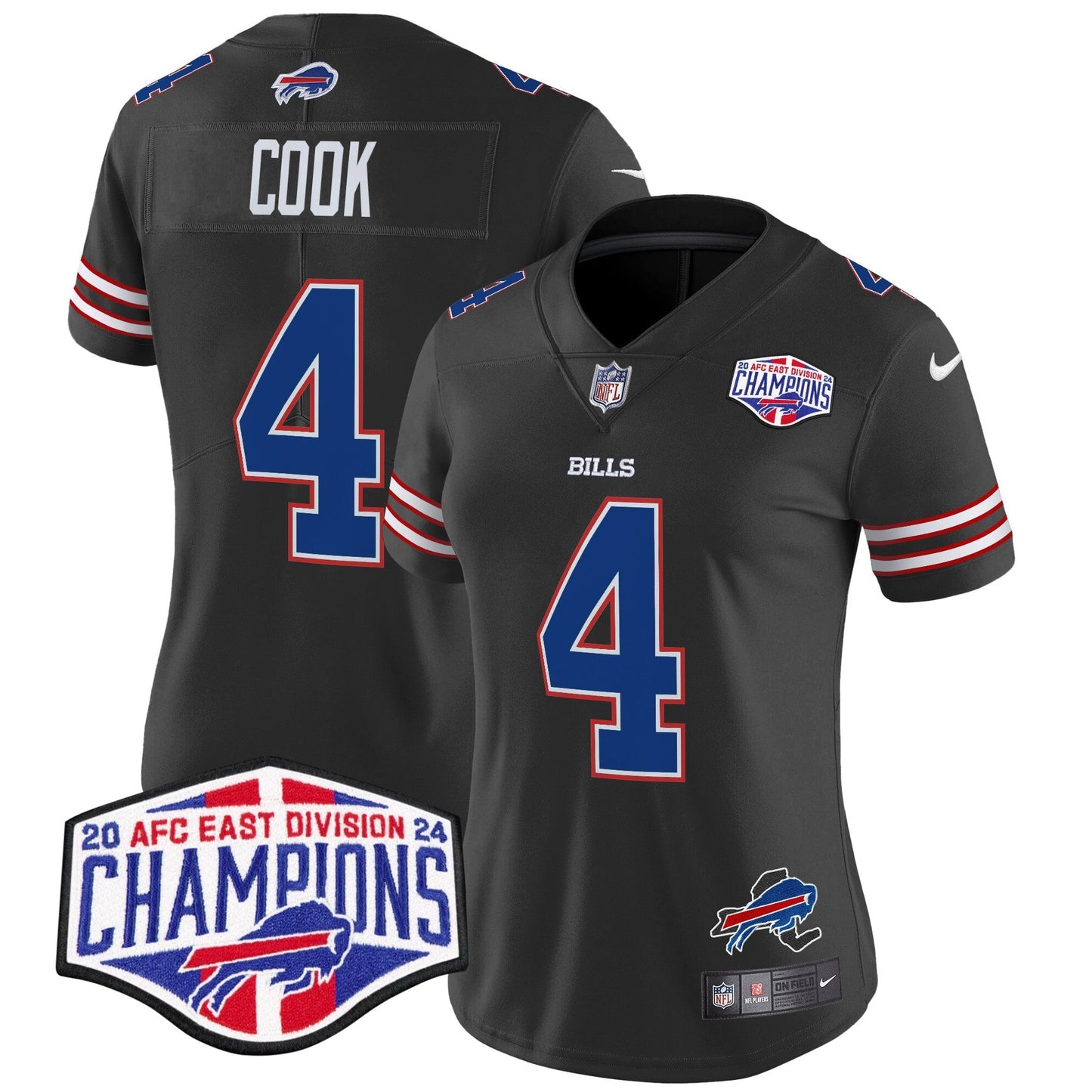 Women's Bills 2024 AFC East Division Champions Vapor Limited Jersey - All Stitched