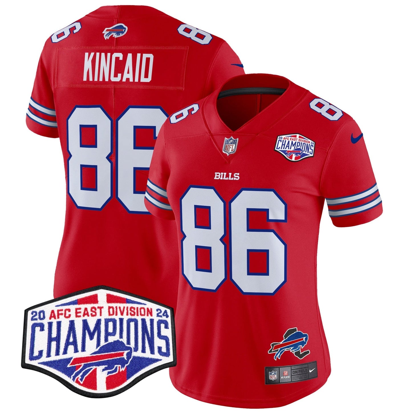 Women's Bills 2024 AFC East Division Champions Vapor Limited Jersey - All Stitched