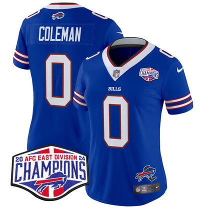 Women's Bills 2024 AFC East Division Champions Vapor Limited Jersey - All Stitched