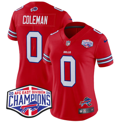 Women's Bills 2024 AFC East Division Champions Vapor Limited Jersey - All Stitched