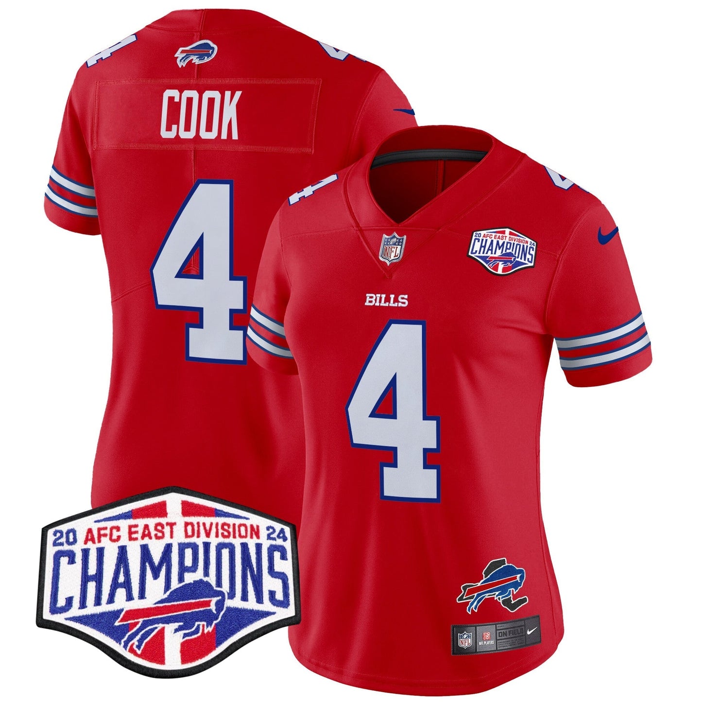 Women's Bills 2024 AFC East Division Champions Vapor Limited Jersey - All Stitched
