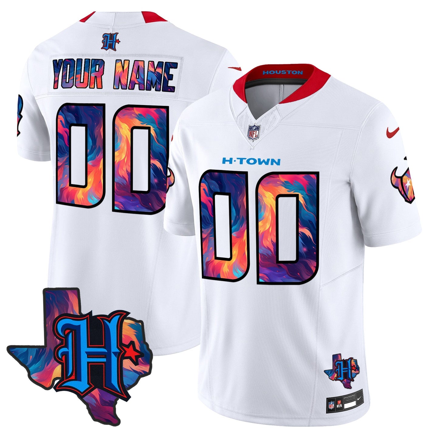 HOU 2024 Special Vapor Limited Custom Jersey - All Stitched