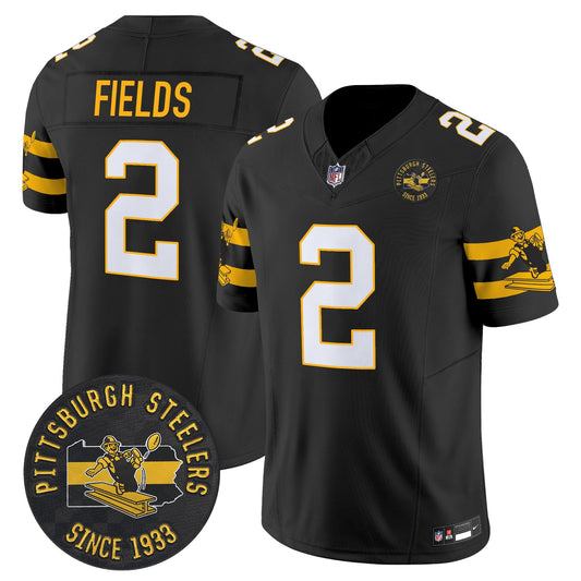 Pittsburgh Steelers Throwback 1933 Patch Vapor Limited Jersey - All Stitched