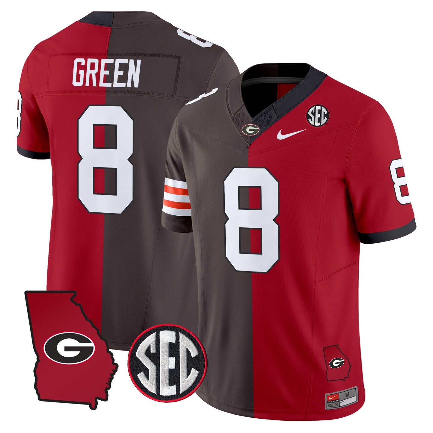 Georgia Bulldogs Split Vapor Limited Jersey - All Stitched
