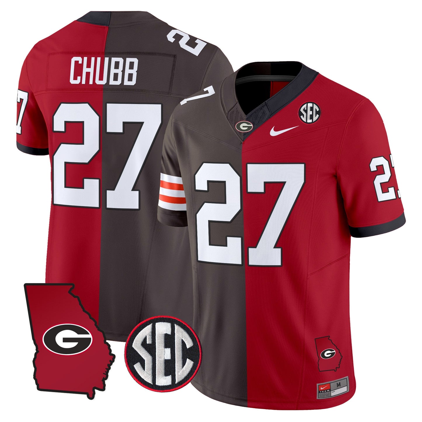 Georgia Bulldogs Split Vapor Limited Jersey - All Stitched