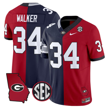 Georgia Bulldogs Split Vapor Limited Jersey - All Stitched