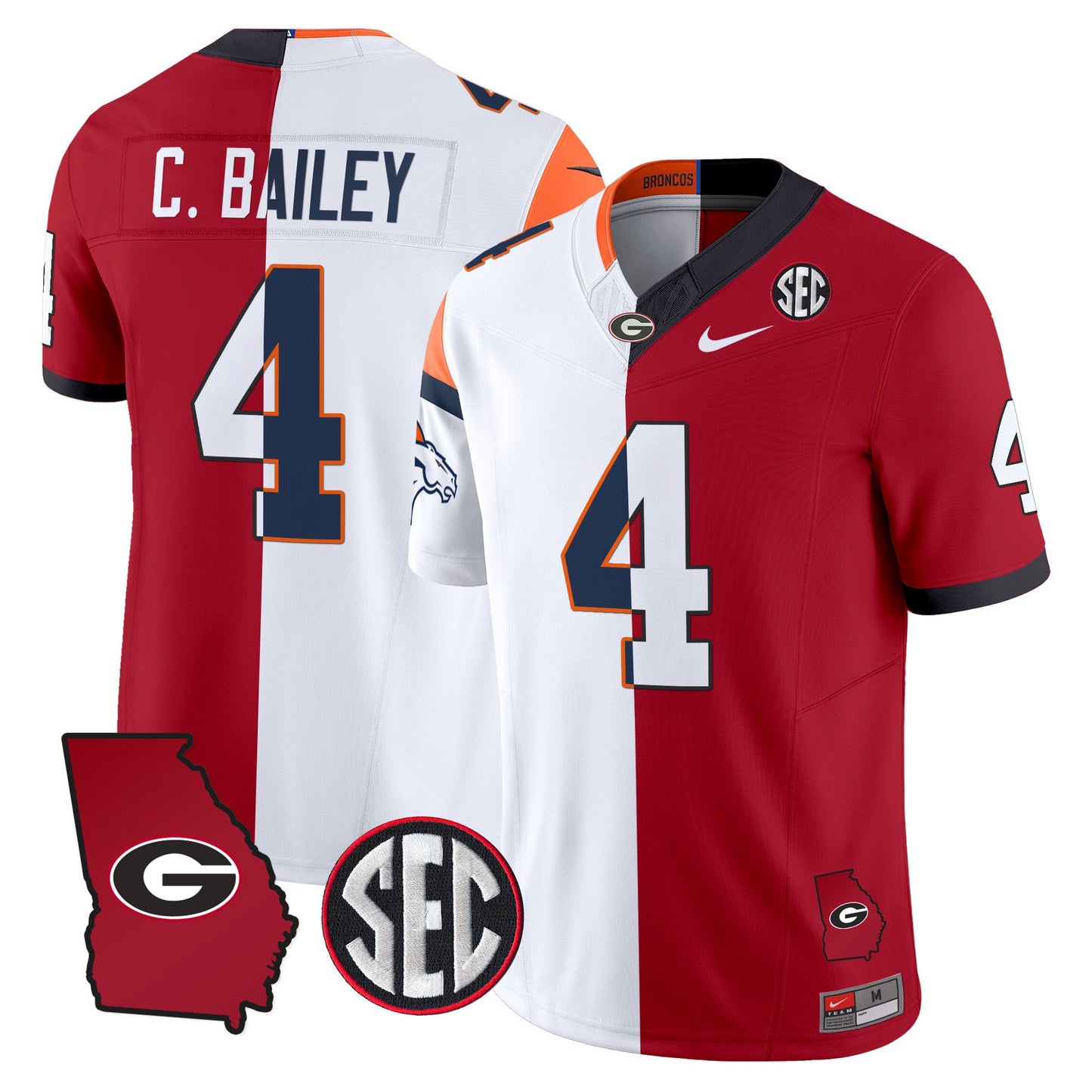 Georgia Bulldogs Split Vapor Limited Jersey - All Stitched