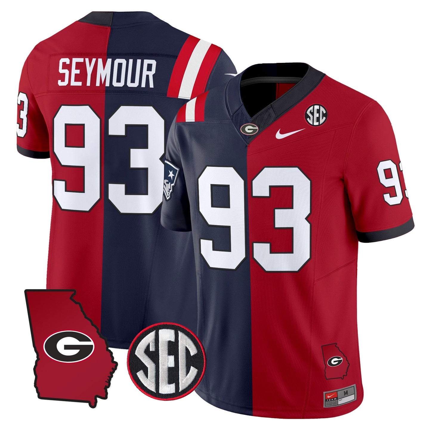 Georgia Bulldogs Split Vapor Limited Jersey - All Stitched