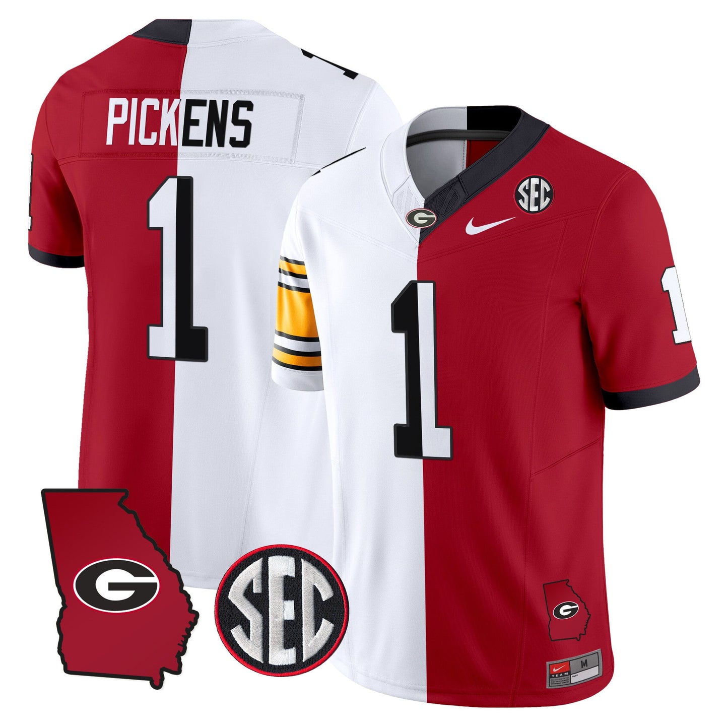 Georgia Bulldogs Split Vapor Limited Jersey - All Stitched