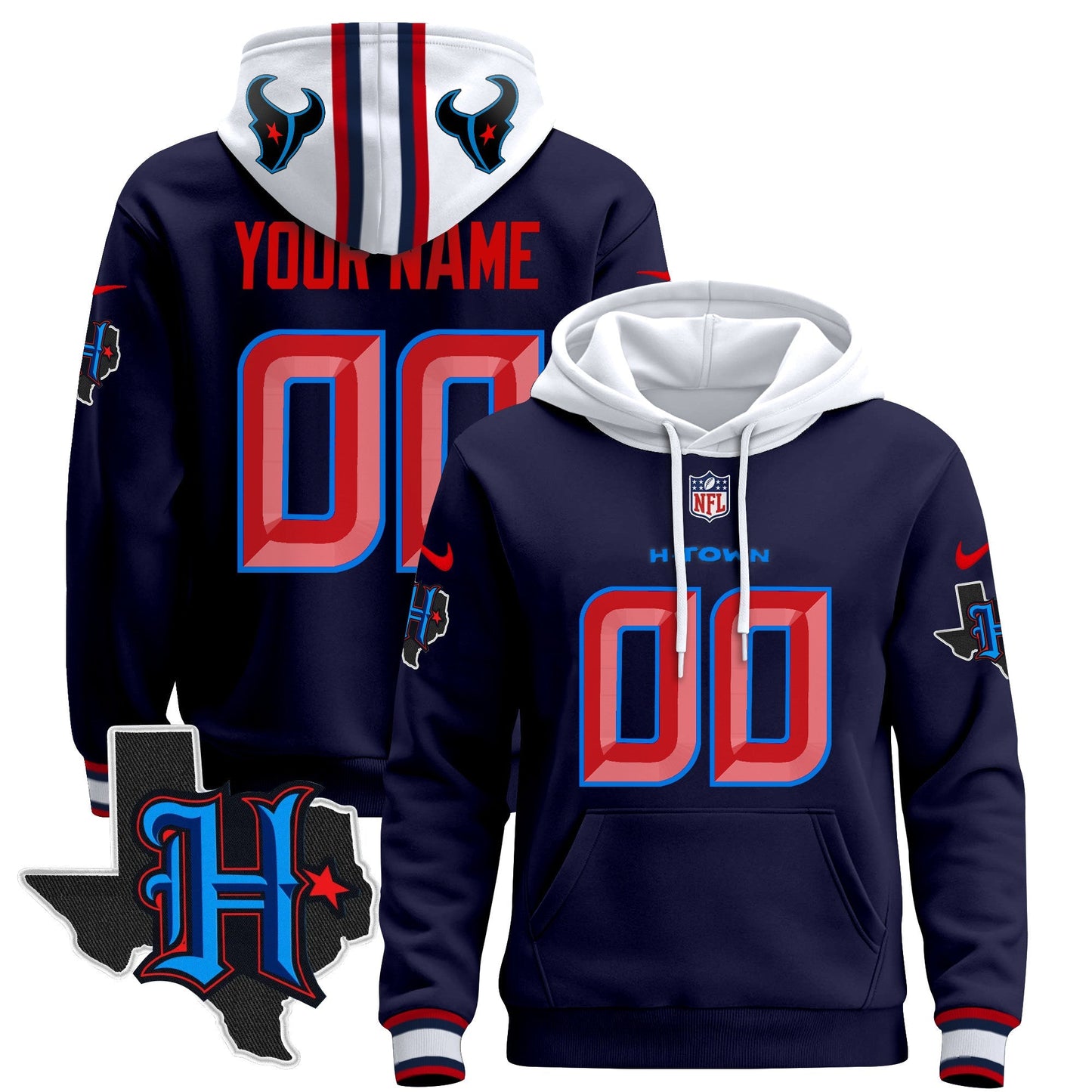 HOU 2024 Custom Pullover Hoodie