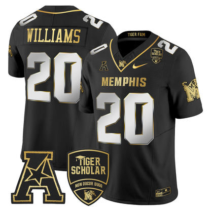 Memphis Tigers 2024 Gold Vapor Limited Jersey - All Stitched