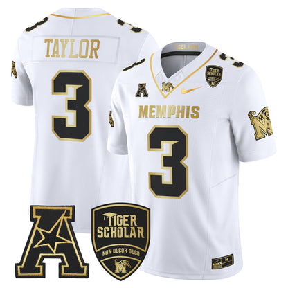 Memphis Tigers 2024 Gold Vapor Limited Jersey - All Stitched