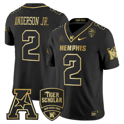 Memphis Tigers 2024 Gold Vapor Limited Jersey - All Stitched