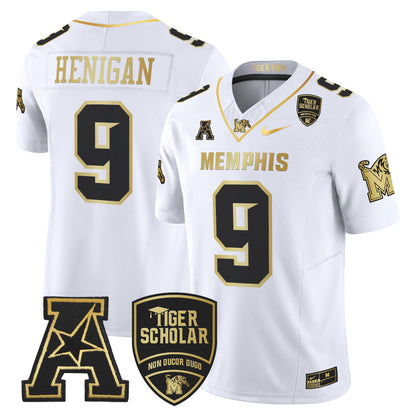 Memphis Tigers 2024 Gold Vapor Limited Jersey - All Stitched