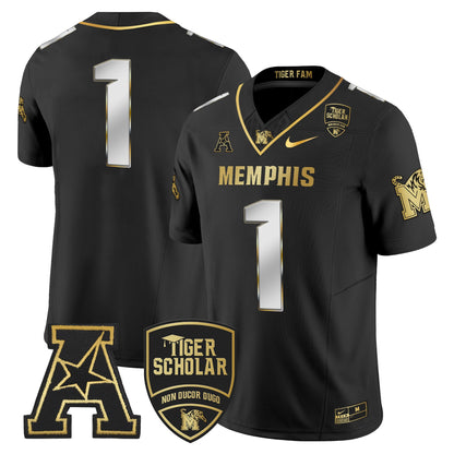 Memphis Tigers 2024 Gold Vapor Limited Jersey - All Stitched