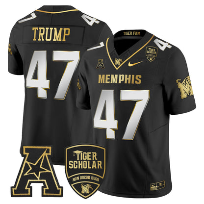 Memphis Tigers 2024 Gold Vapor Limited Jersey - All Stitched