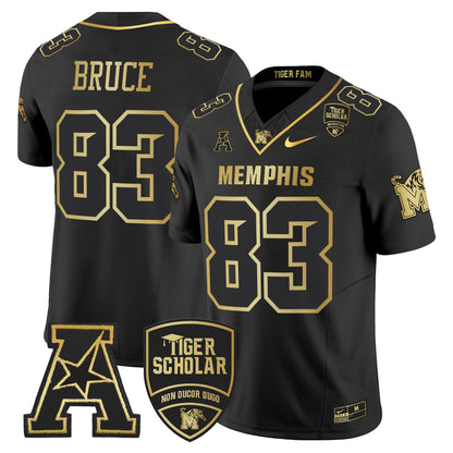 Memphis Tigers 2024 Gold Vapor Limited Jersey - All Stitched