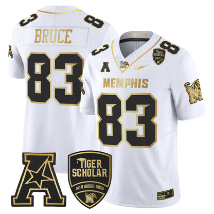 Memphis Tigers 2024 Gold Vapor Limited Jersey - All Stitched