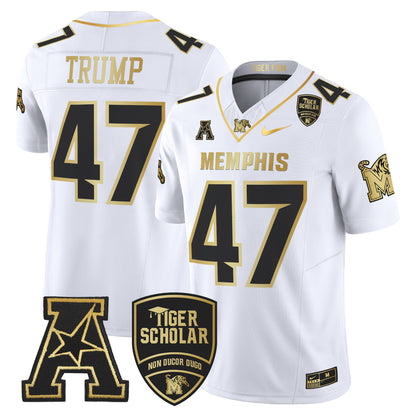 Memphis Tigers 2024 Gold Vapor Limited Jersey - All Stitched