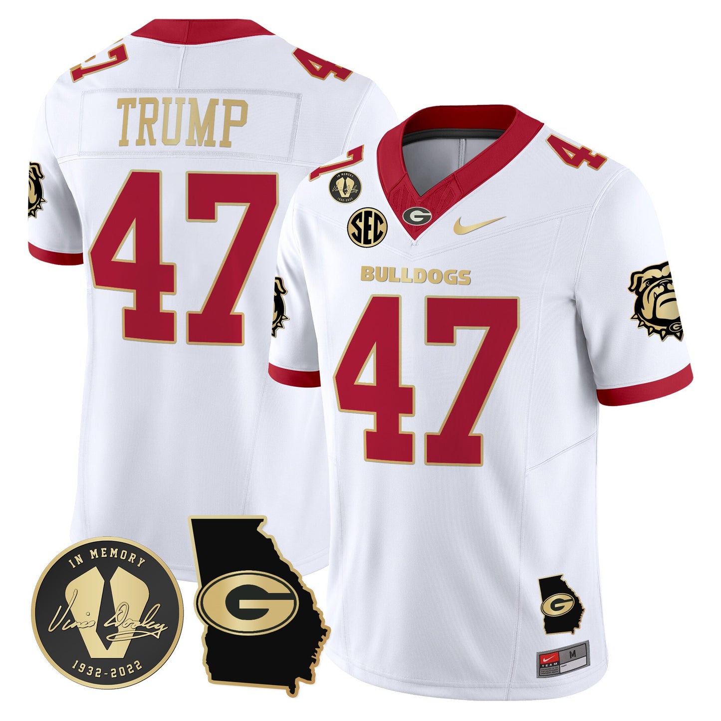 Men's Georgia Bulldogs 2024 Vapor Limited Jersey V5 - Georgia Map - All Stitched