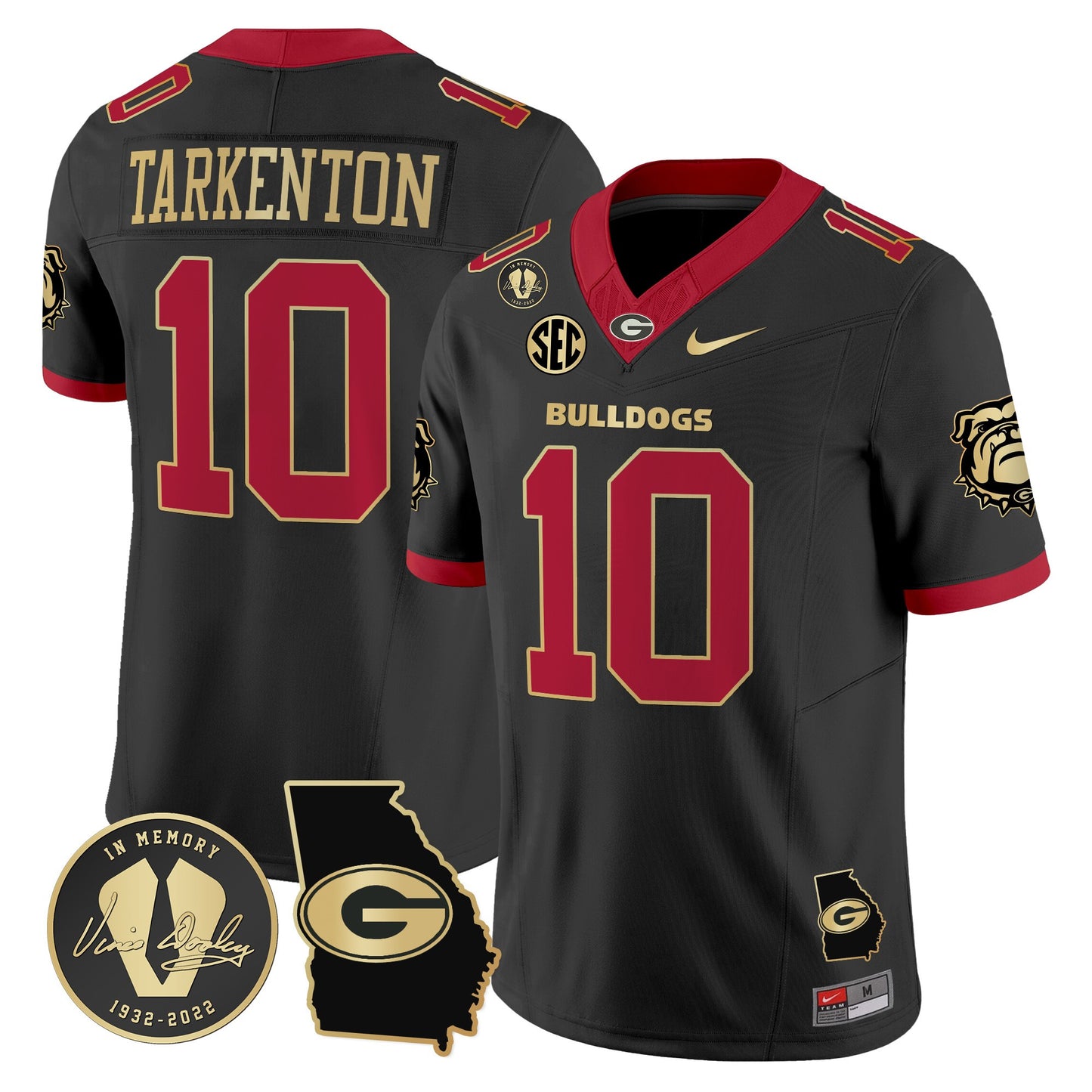Men's Georgia Bulldogs 2024 Vapor Limited Jersey V5 - Georgia Map - All Stitched