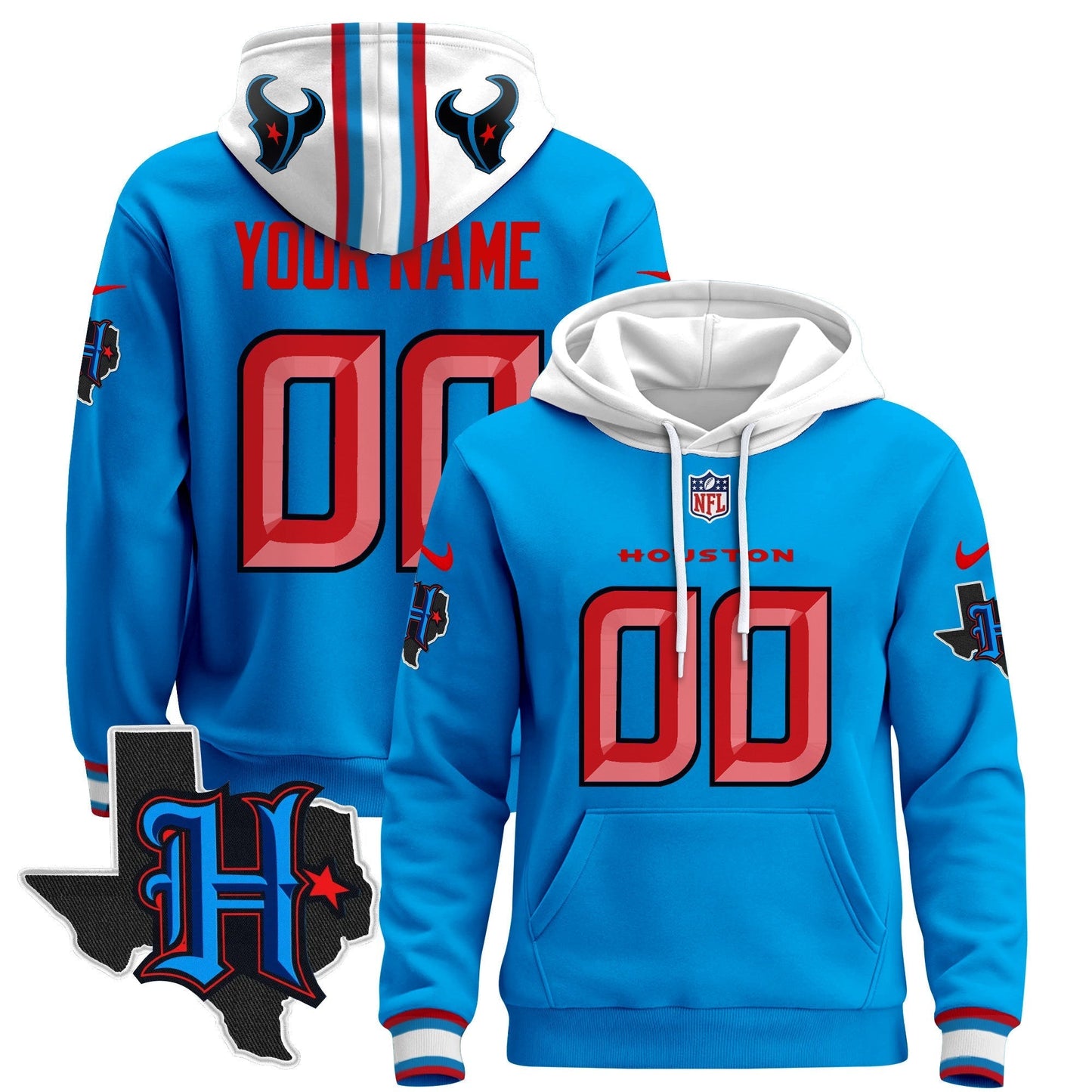 HOU 2024 Custom Pullover Hoodie - All Stitched
