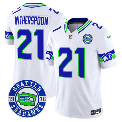 Men's Seahawks 2025 Seattle Est. 1976 Patch Vapor Limited Jersey - All Stitched