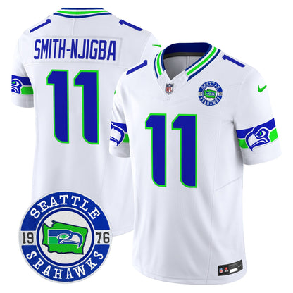 Men's Seahawks 2025 Seattle Est. 1976 Patch Vapor Limited Jersey - All Stitched