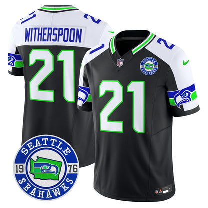 Men's Seahawks 2025 Seattle Est. 1976 Patch Vapor Limited Jersey - All Stitched
