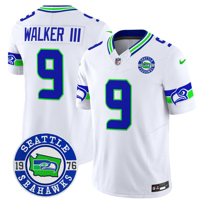 Men's Seahawks 2025 Seattle Est. 1976 Patch Vapor Limited Jersey - All Stitched