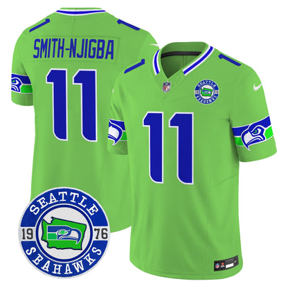 Men's Seahawks 2025 Seattle Est. 1976 Patch Vapor Limited Jersey - All Stitched