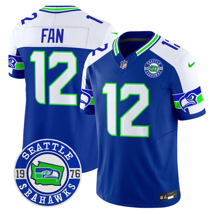 Men's Seahawks 2025 Seattle Est. 1976 Patch Vapor Limited Jersey - All Stitched