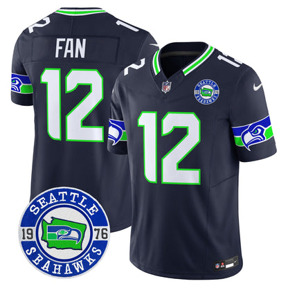 Men's Seahawks 2025 Seattle Est. 1976 Patch Vapor Limited Jersey - All Stitched