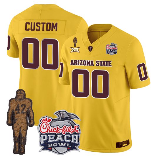 Custom Arizona Sun Devils Football 24/25 Jersey - Peach Bowl Patch