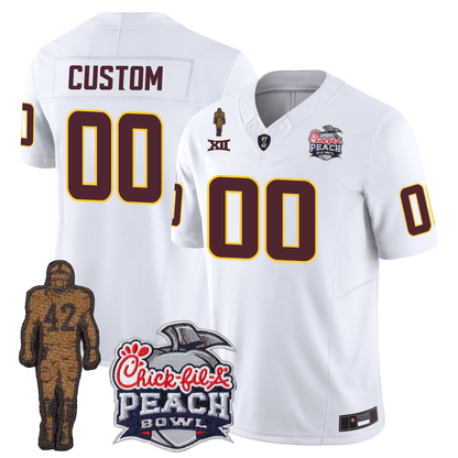 Custom Arizona Sun Devils Football 24/25 Jersey - Peach Bowl Patch