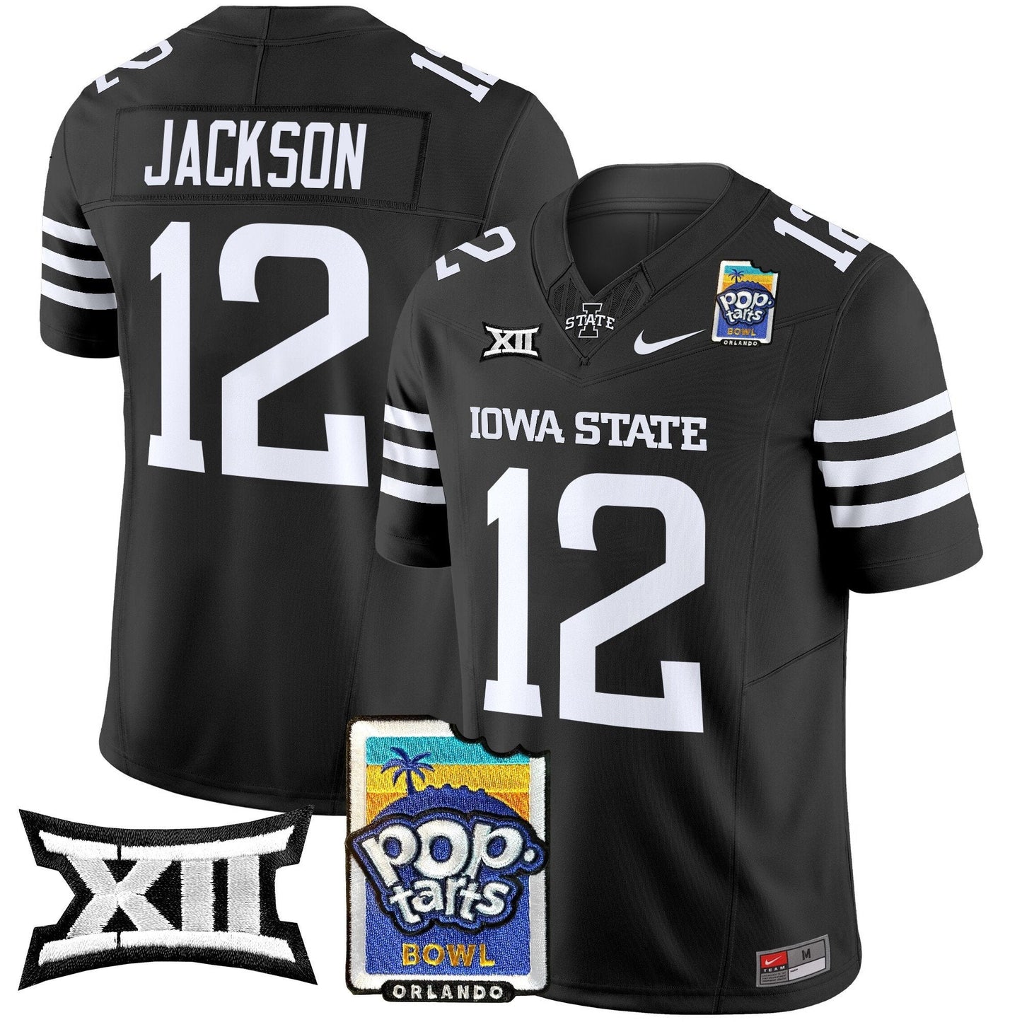Iowa State Cyclones 2025 PopTarts Bowl Patch Vapor Limited Jersey - All Stitched