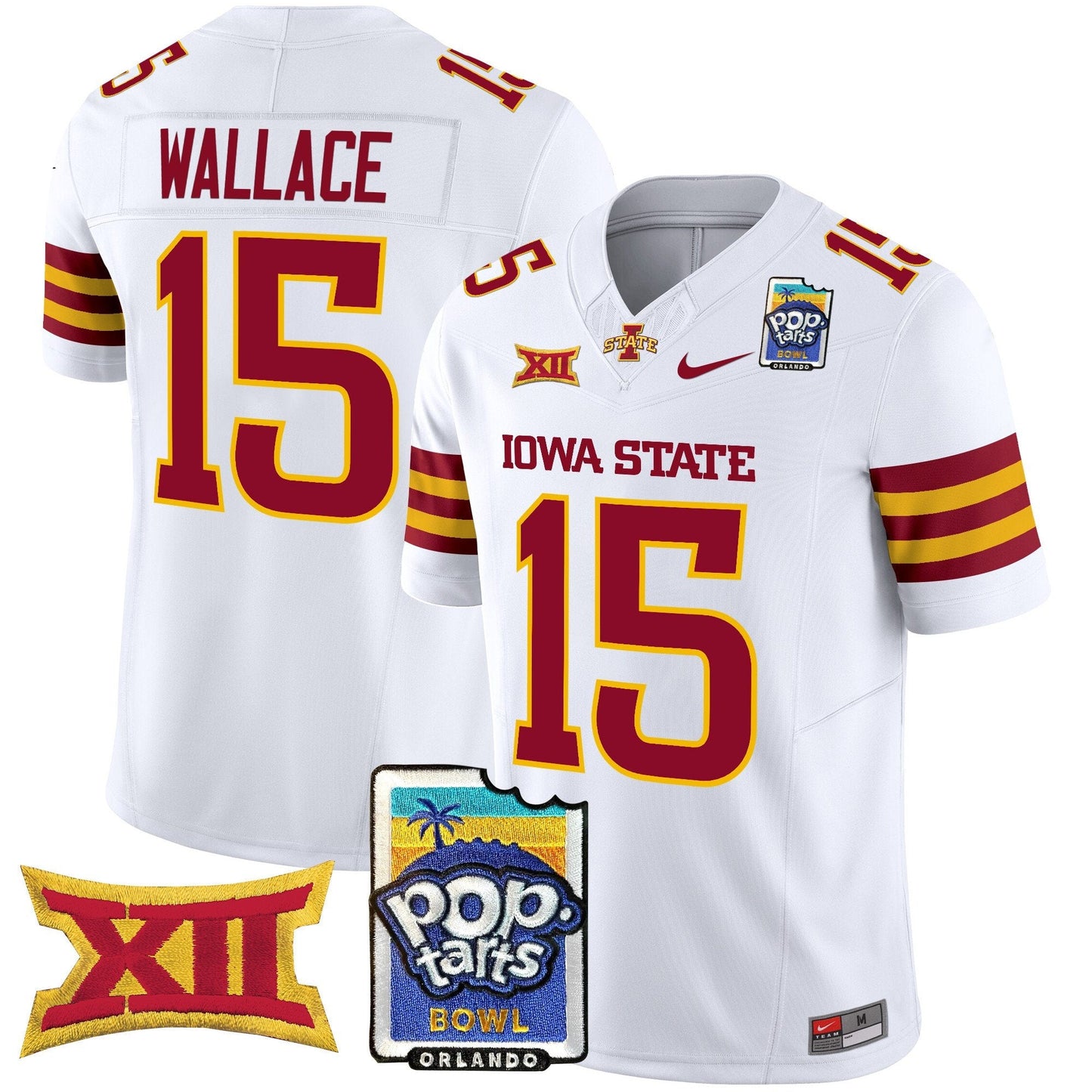 Iowa State Cyclones 2025 PopTarts Bowl Patch Vapor Limited Jersey - All Stitched