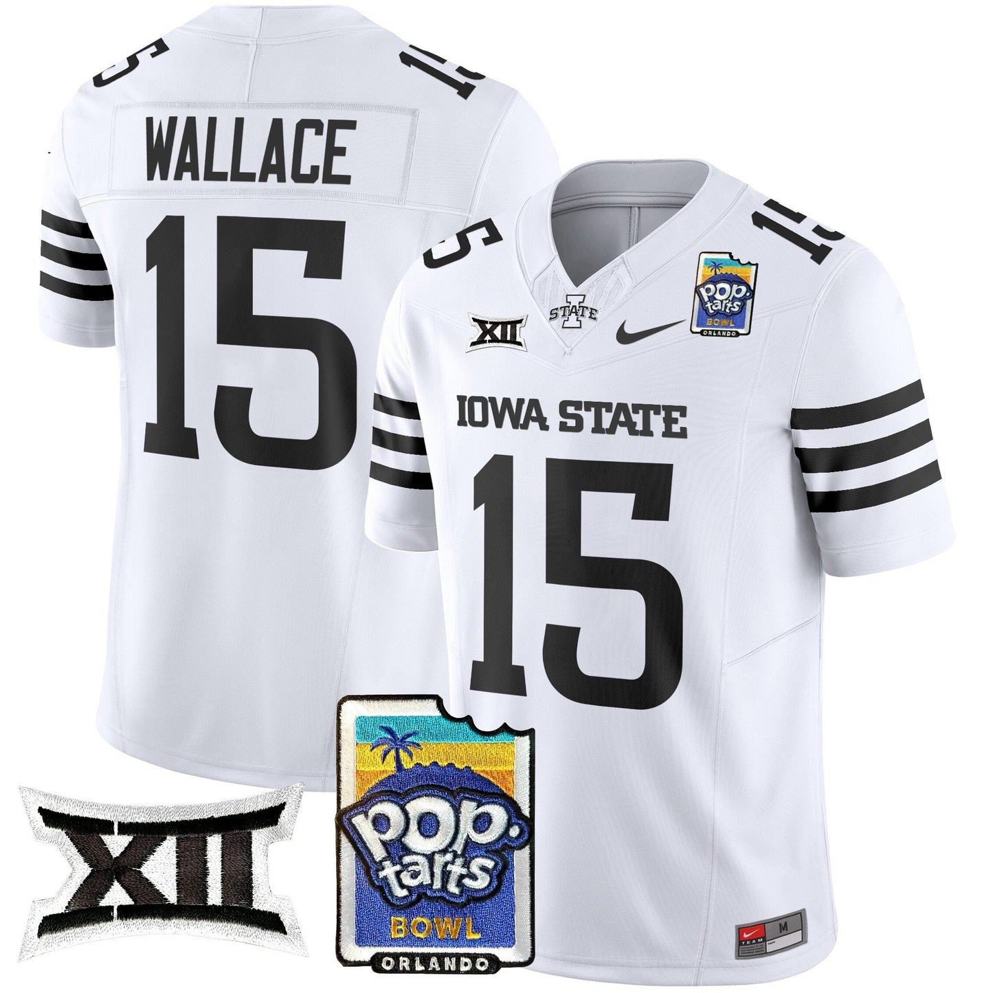 Iowa State Cyclones 2025 PopTarts Bowl Patch Vapor Limited Jersey - All Stitched
