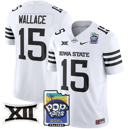 Iowa State Cyclones 2025 PopTarts Bowl Patch Vapor Limited Jersey - All Stitched